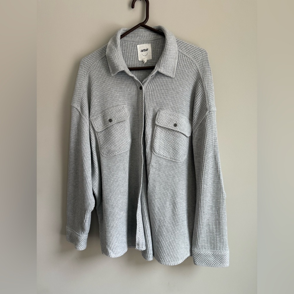 Aerie waffle knit flannel